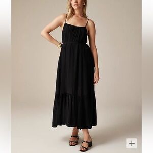 J. Crew Caspia Maxi Dress in Crepe de Chine